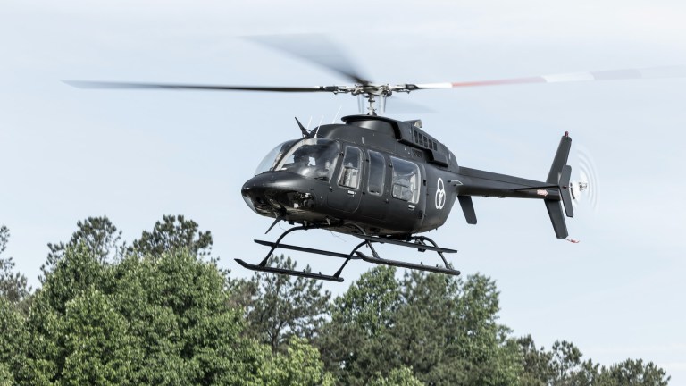 A CRM helicopter in The Walking Dead: World Beyond series finale