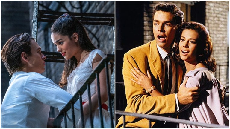 Tony and Maria in West Side Story 2021 versus 1961