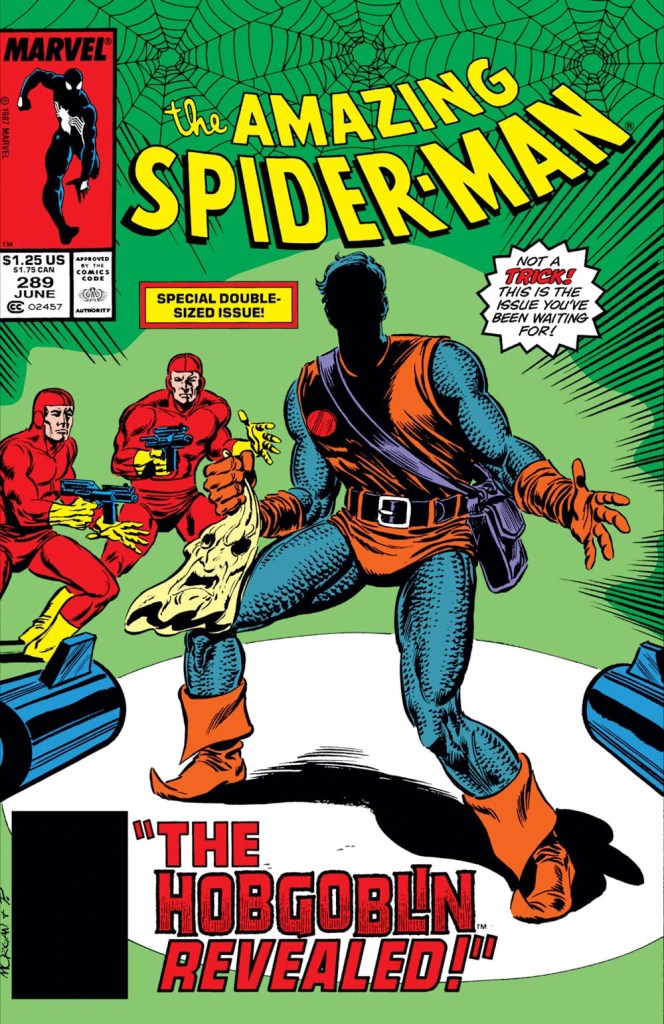 La portada de Amazing Spider-Man # 289; Ned Leeds, hobgoblin.