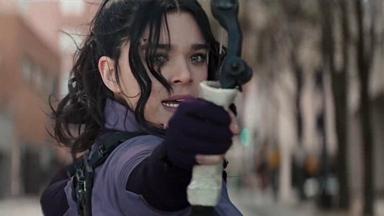 Hailee Steinfeld as Kate Bishop in Marvel's Hawkeye