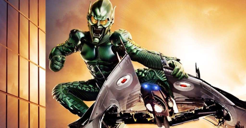 Willem Dafoe as the Green Goblin in Costume