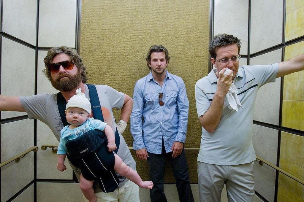 Bradley Cooper and cast of The Hangover