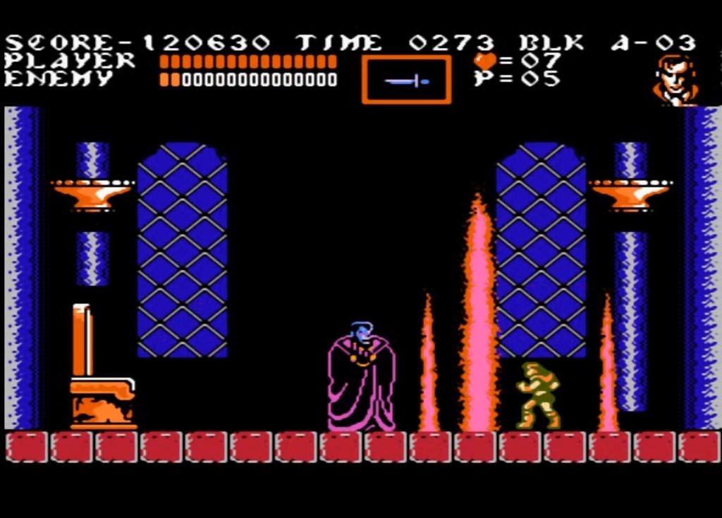 Dracula - Castlevania 3: Dracula's Curse NES Boss Fight