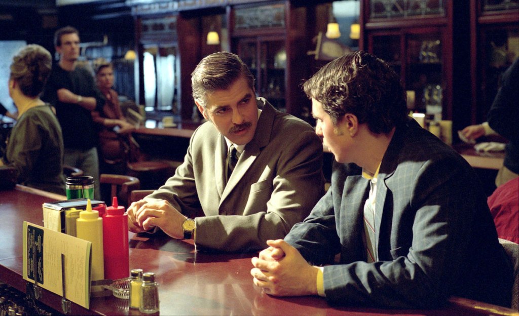 George Clooney and Sam Rockwell in Confessions of a Dangerous Mind