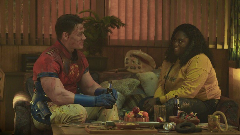 Peacemaker (John Cena) and Leota Adebayo (Danielle Brooks) in Peacemaker episode 5