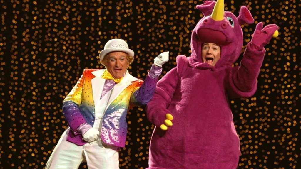 Robin Williams and Ed Norton in Death to Smoochy