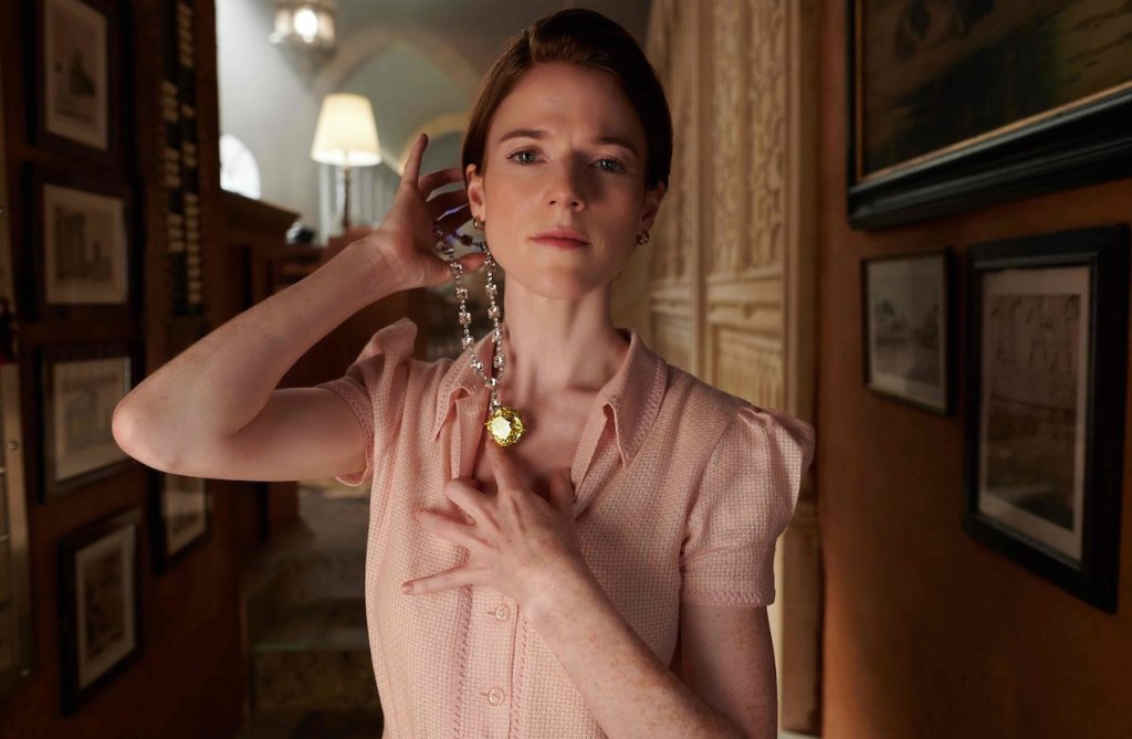 Rose Leslie in Death on the Nile