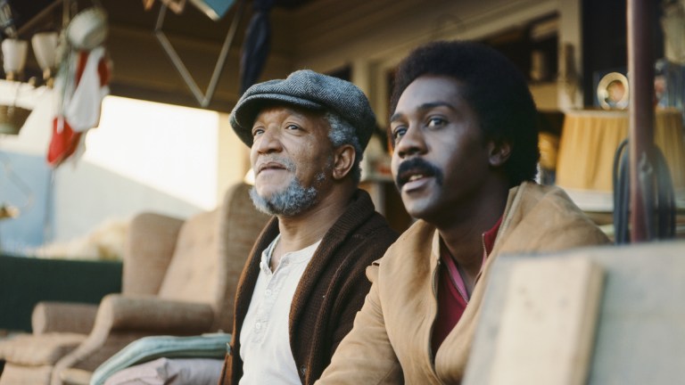 Demond Wilson as Lamont Sanford, Redd Foxx as Fred G. Sanford