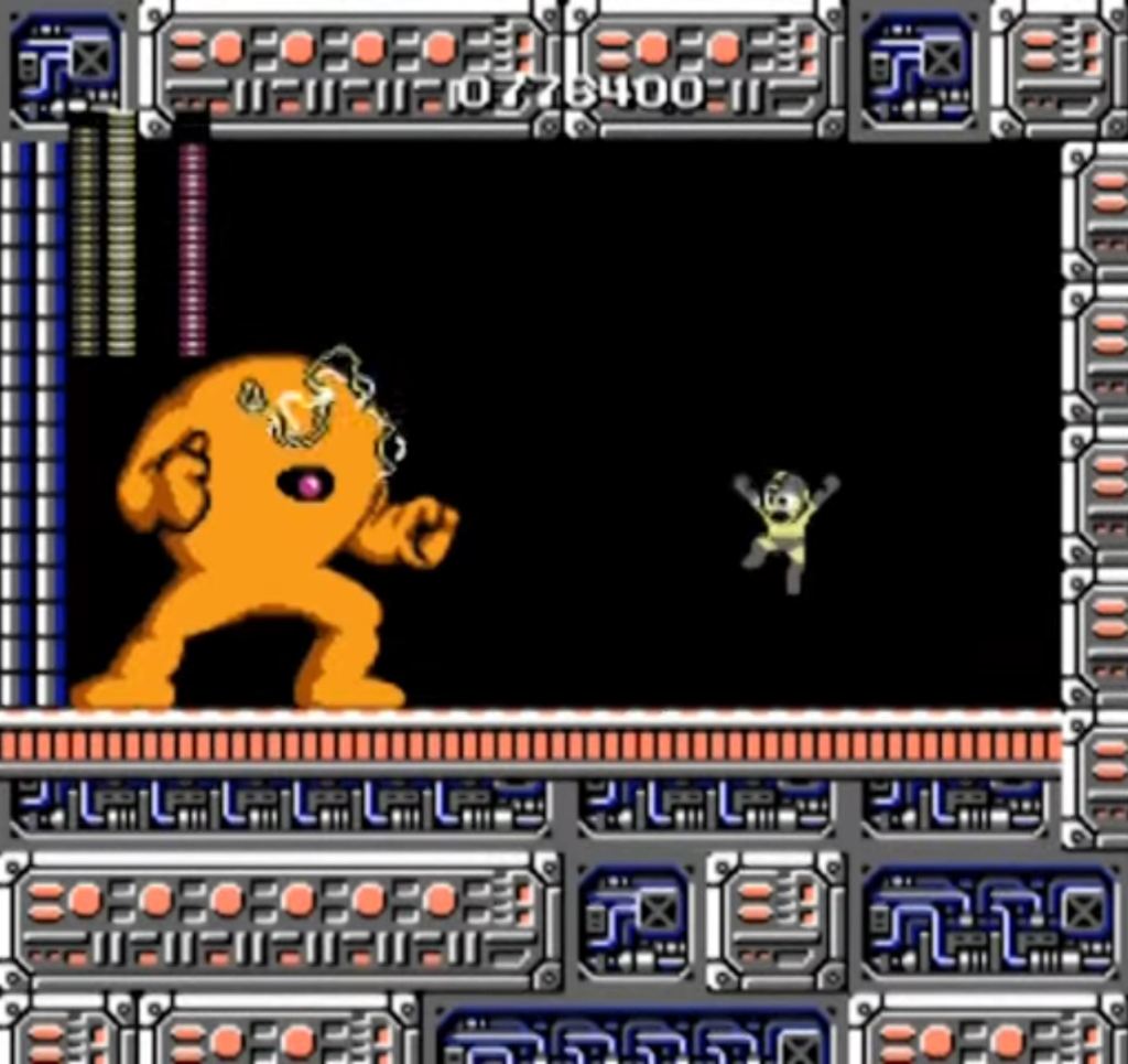 The Yellow Devil - Mega Man NES boss fight