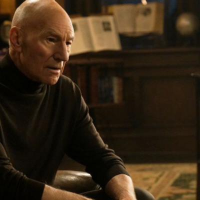 Jean-Luc Picard sits in a chair pensively in Star Trek: Picard Season 2