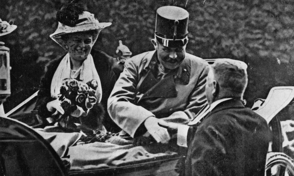 Archduke Franz Ferdinand and wife before assassination