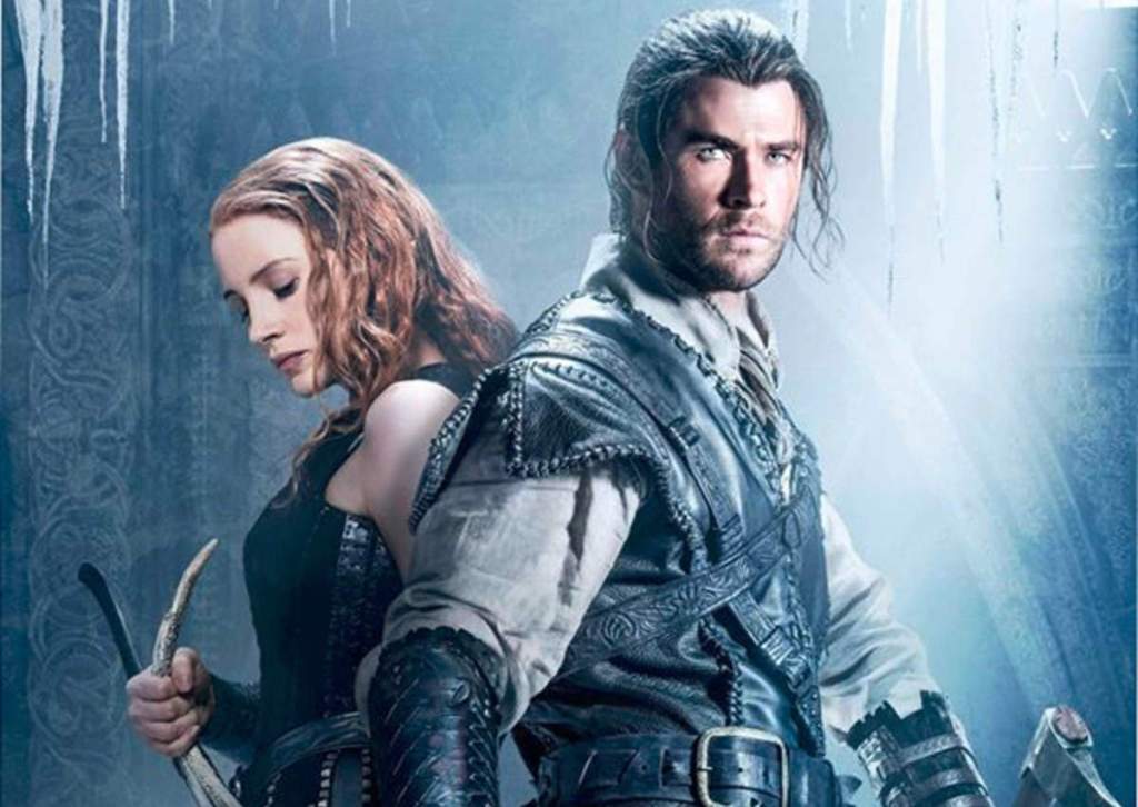 Chris Hemsworth and Jessica Chastain in The Huntsman: Winter's War