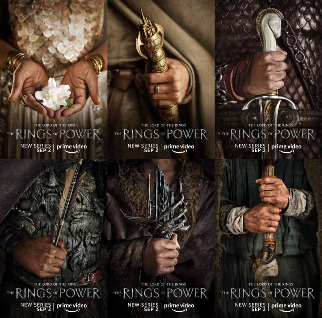 teases The Lord of the Rings: The Rings of Power posters