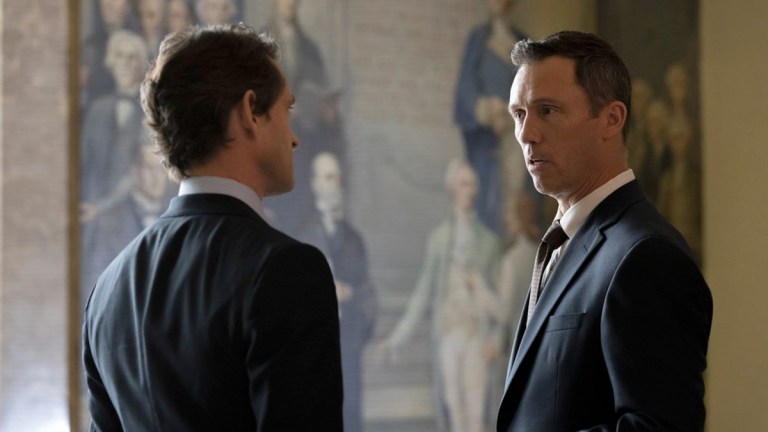 Law and Order - Hugh Dancy as Nolan Price and Jeffrey Donovan as Frank Cosgrove