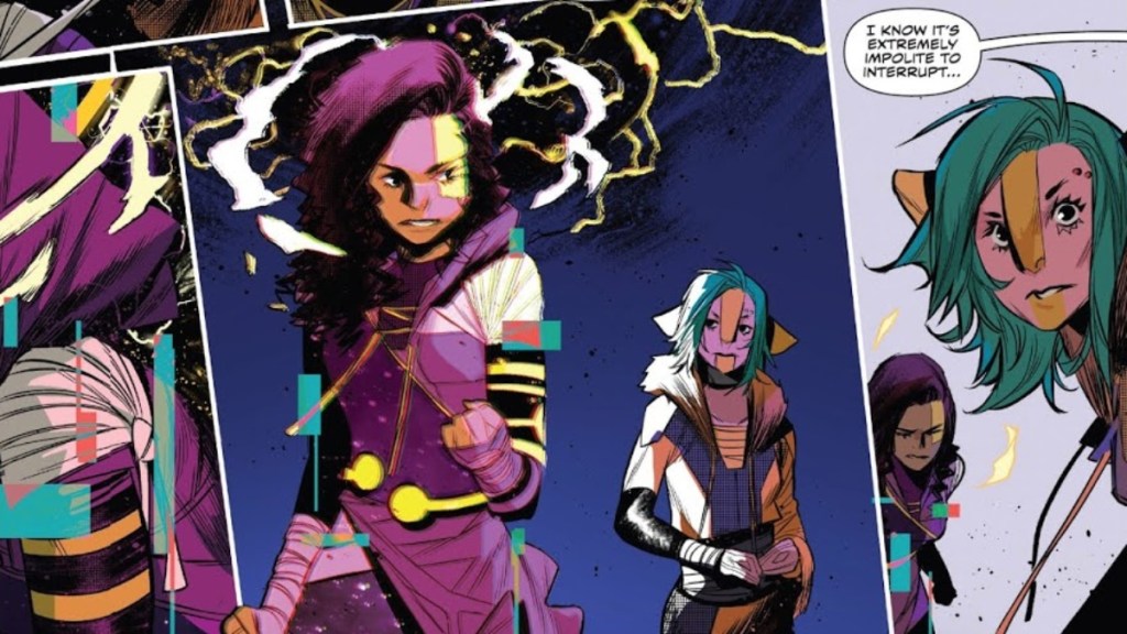 Ari and Remi in the Power Rangers Boom comic
