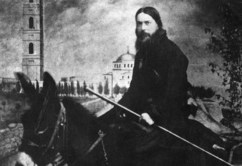 Rasputin on a Donkey in 1910