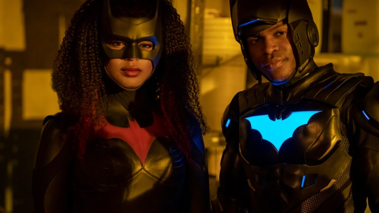 Javicia Leslie as Batwoman and Camrus Johnson as Batwing