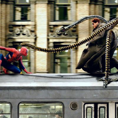 The train fight in Sam Raimi's Spider-Man 2 with Doctor Octopus