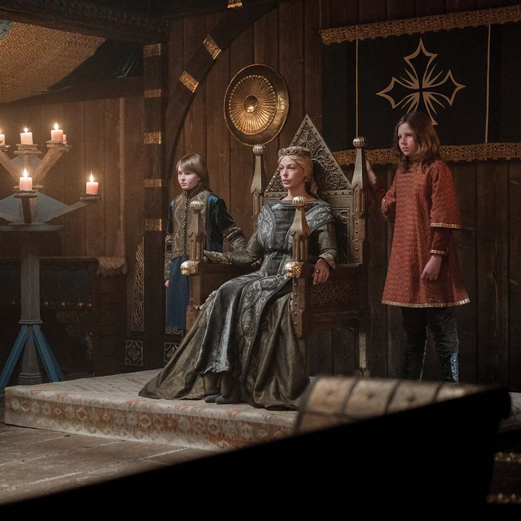 Queen Aelgifu in Vikings: Valhalla on Netflix