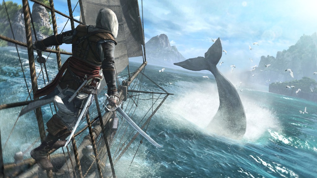 Assassin's Creed IV: GAMES Open-World Flag Hitam