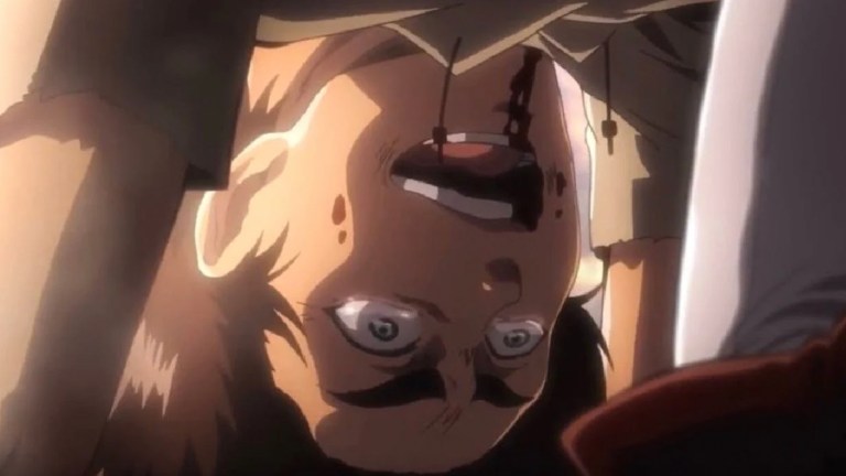 Eren breaks down in Attack on Titan season 2