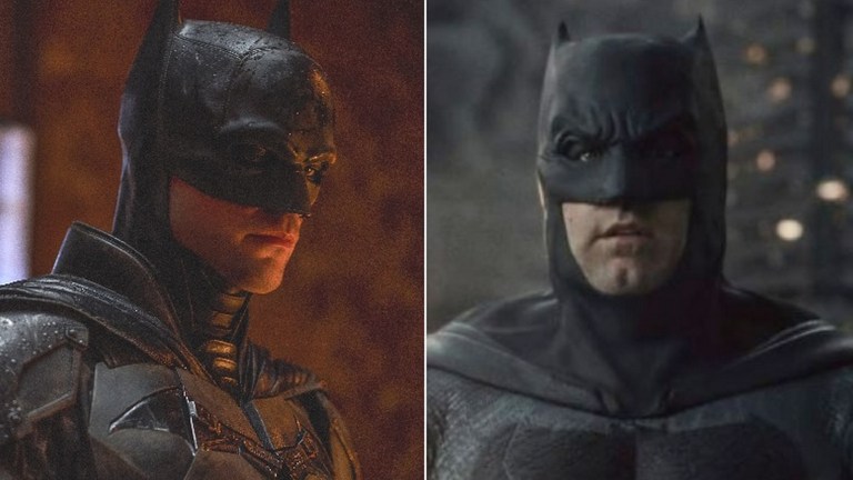 Robert Pattinson and Ben Affleck as Batman