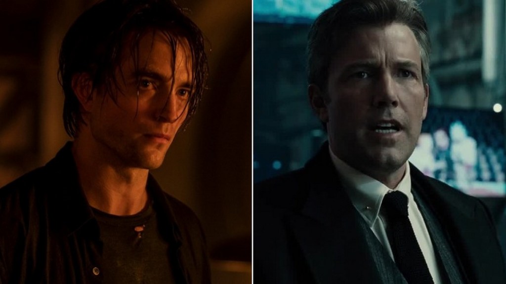 Robert Pattinson and Ben Affleck as Bruce Wayne