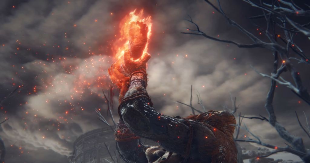 Fire Giant Elden Ring boss fight