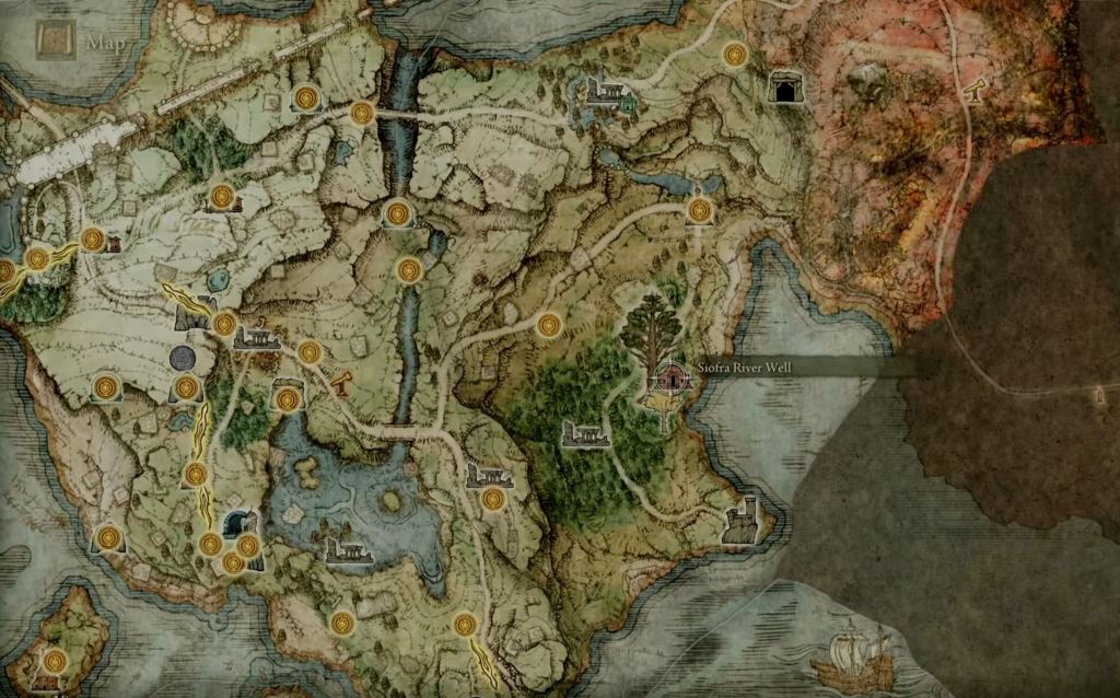 Horn Bow Location Elden Ring Map