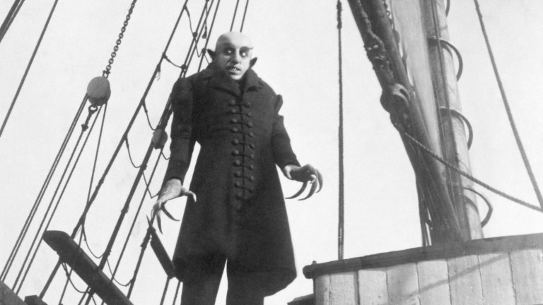 Max Schreck in Nosferatu as Count Orlok the Vampire