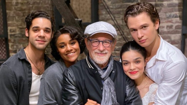 Steven Spielberg and West Side Story Cast