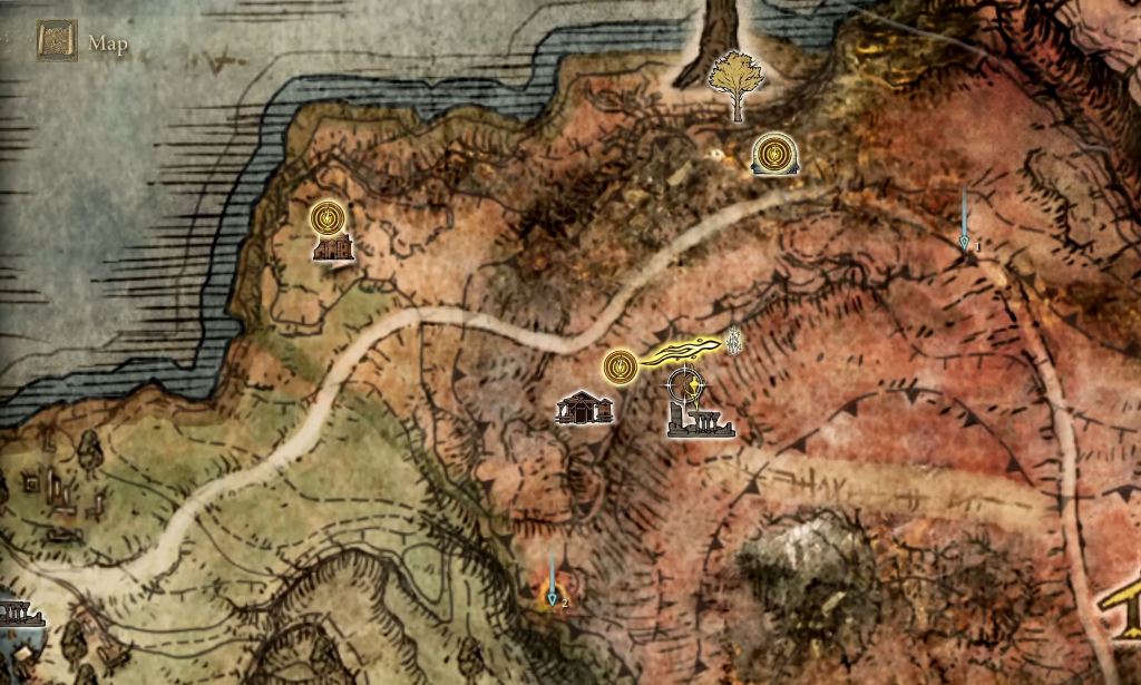 Sword of St. Trinia Elden Ring map location