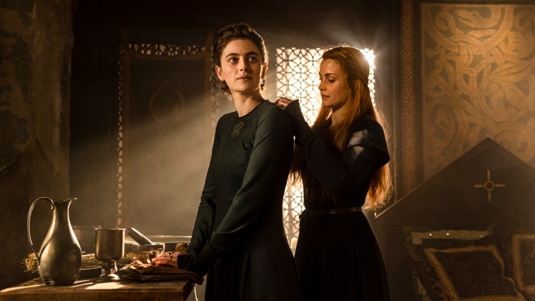 The Last Kingdom Millie Brady as Aethelflaed and Stefanie Martini as Eadith