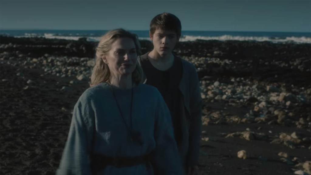The Last Kingdom season 5 finale Hild and Osbert screengrab