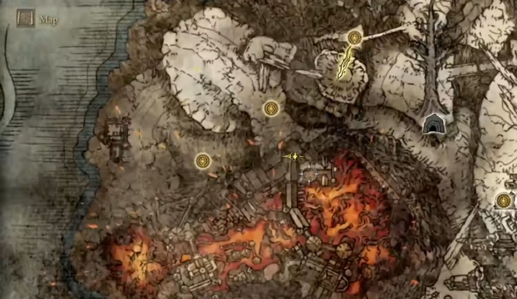 Ghiza’s Wheel Location Elden Ring Map