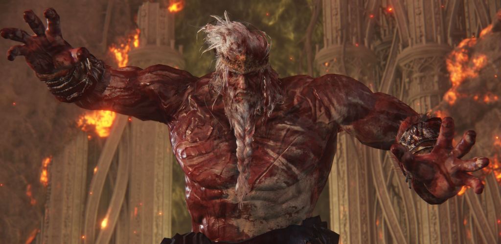 Godfrey, First Elden Lord/Horah Loux, Warrior Elden Ring boss fight