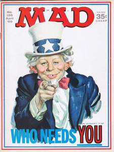 Mad Magazine: Alfred E. Neuman as Uncle Sam
