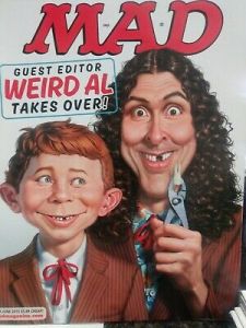 Weird Al Yankovic on the Cover of Mad Magazine