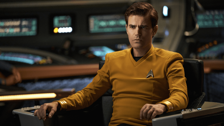 Paul Wesley as James Kirk in Star Trek: Strange New Worlds Season 2