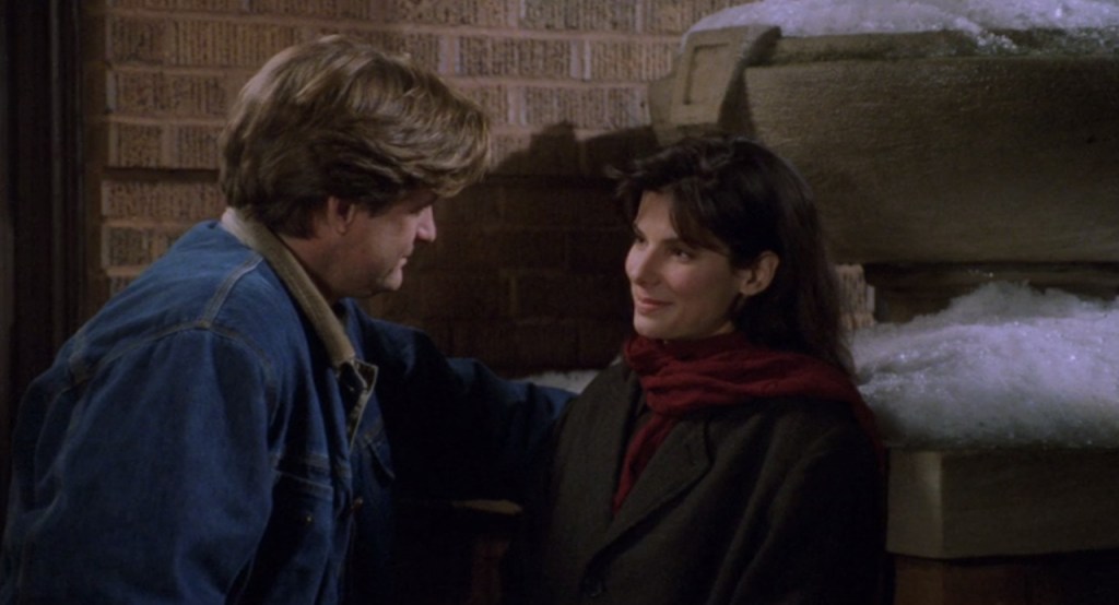 Bill Pullman and Sandra Bullock in While You Were Sleeping
