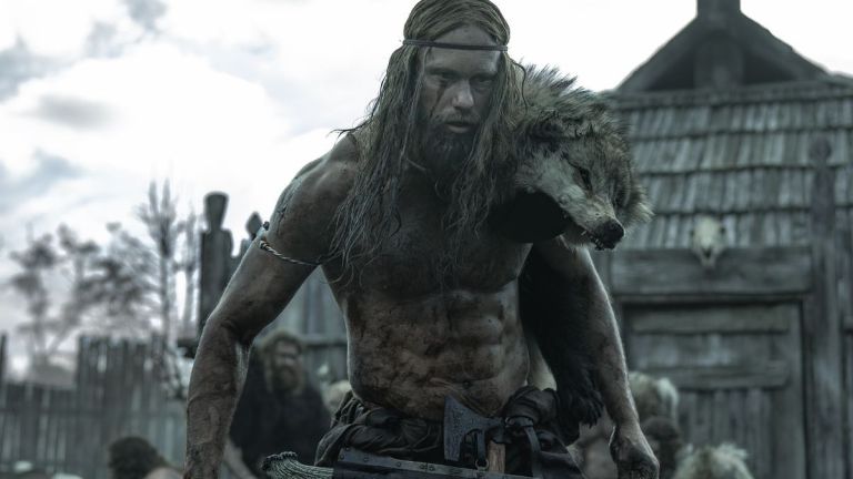 Alexander Skarsgard shirtless as The Northman