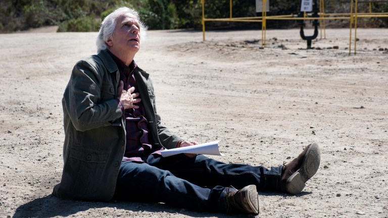 Gene Cousineau (Henry Winkler) in the dirt on Barry season 3