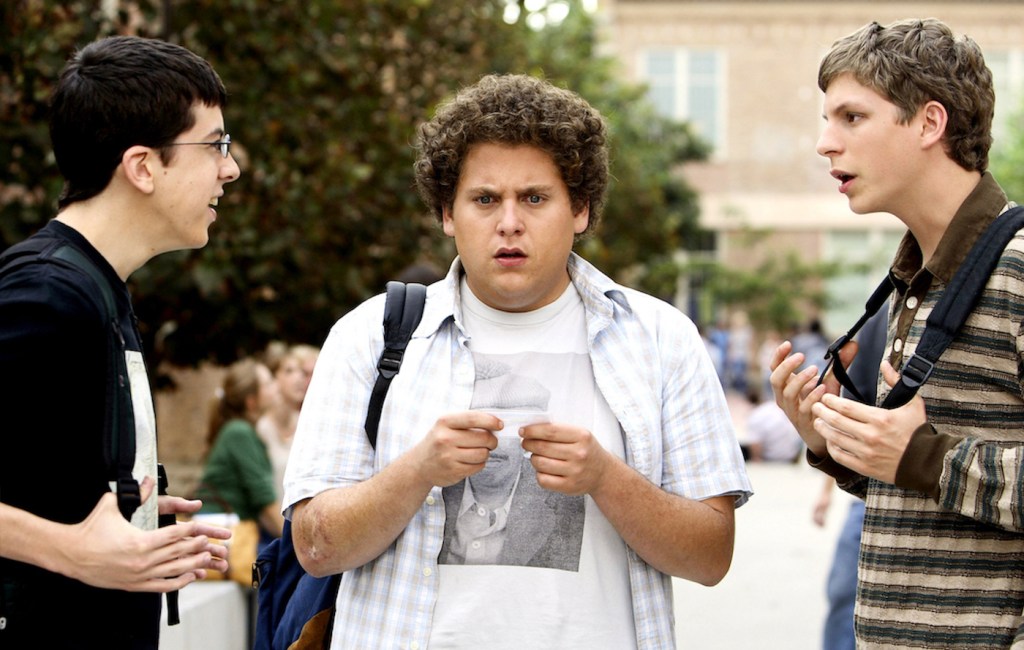 Jonah HIll, Michael Cera, and McLovin in Superbad