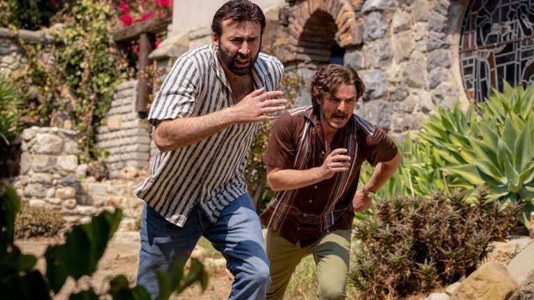 Nicolas Cage and Pedro Pascal Outrun gunfire in The Unbearable Weight