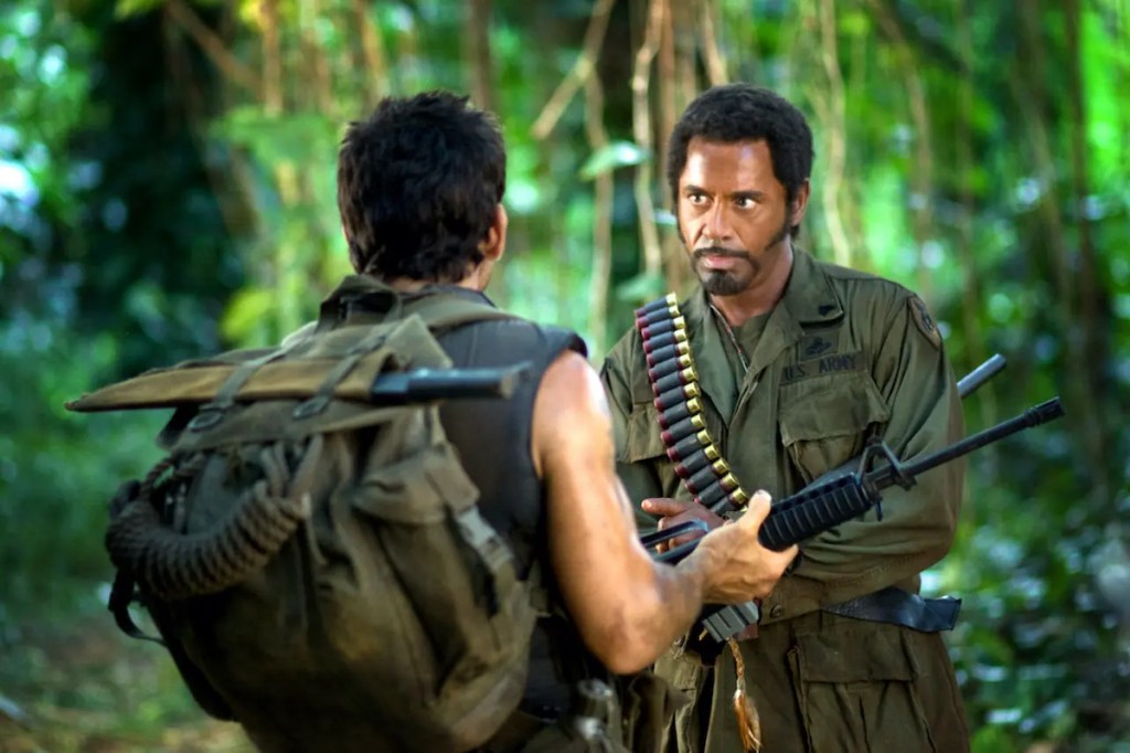 Robert Downey Jr in Tropic Thunder