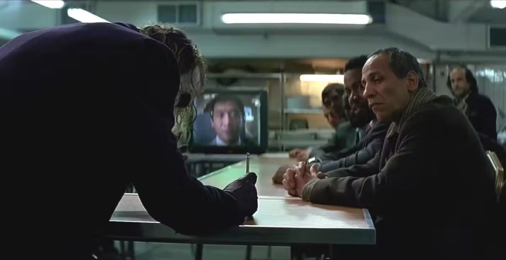 Joker Magic Trick in The Dark Knight