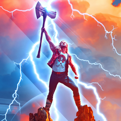 Chris Hemsworth on Marvel's Thor: Love and Thunder Poster