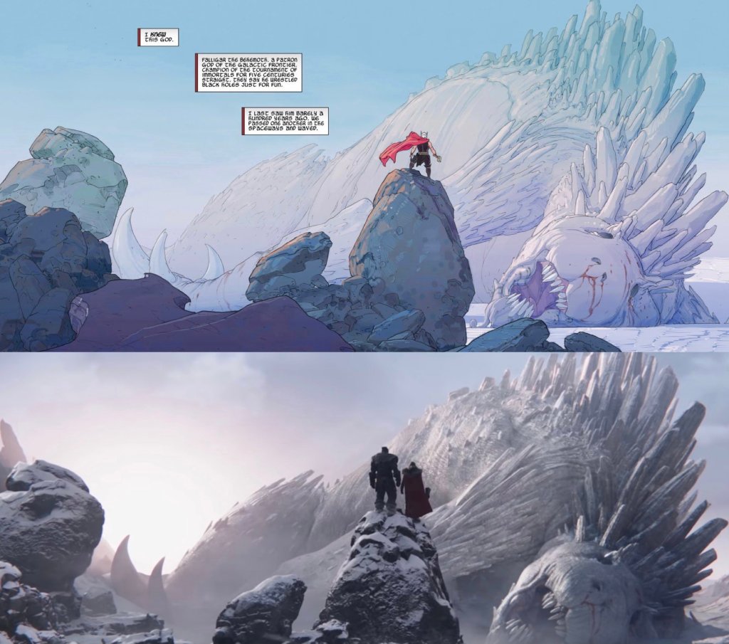 Esad Ribic Comic Art in Thor: Love and Thunder