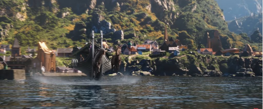 The Goat Boat in Thor: Love and Thunder