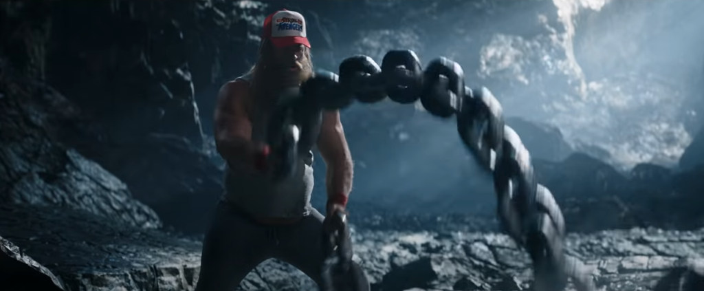 "Strongest Avenger" crossfit Chris Hemsworth in Thor: Love and Thunder